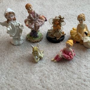 Decor Girl Figurines 6 pcs
